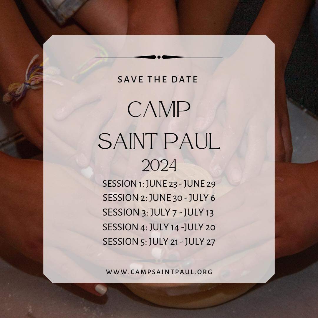 Camp St. Paul 2024 Save the Date & 2023 Photo Gallery